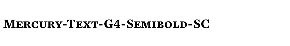 font Mercury-Text-G4-Semibold-SC download