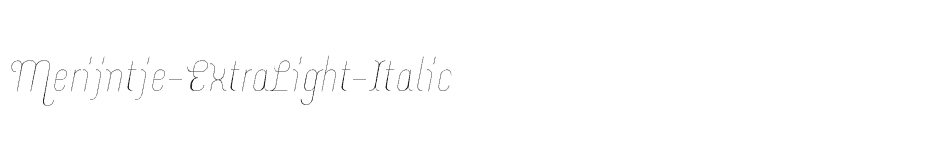 font Merijntje-ExtraLight-Italic download