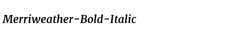 font Merriweather-Bold-Italic download