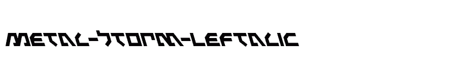 font Metal-Storm-Leftalic download