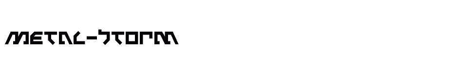 font Metal-Storm download