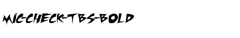 font Mic-Check-TBS-Bold download