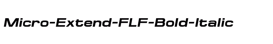 font Micro-Extend-FLF-Bold-Italic download