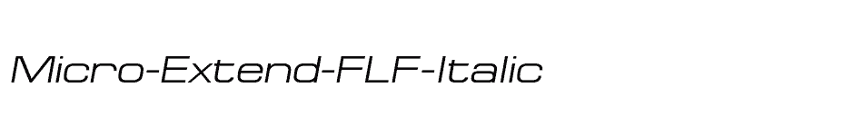 font Micro-Extend-FLF-Italic download