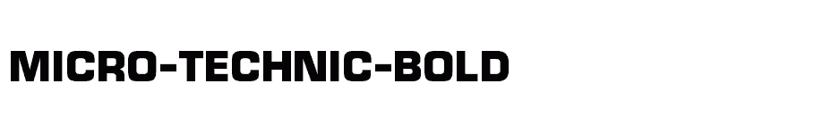 font Micro-Technic-Bold download