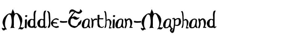 font Middle-Earthian-Maphand download