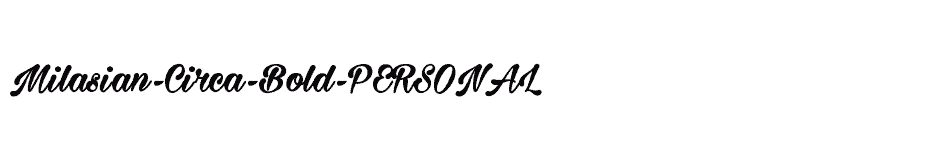 font Milasian-Circa-Bold-PERSONAL download