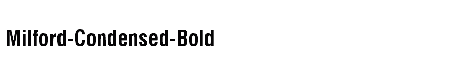font Milford-Condensed-Bold download