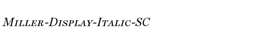 font Miller-Display-Italic-SC download