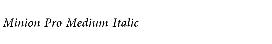 font Minion-Pro-Medium-Italic download
