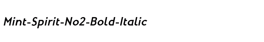 font Mint-Spirit-No2-Bold-Italic download