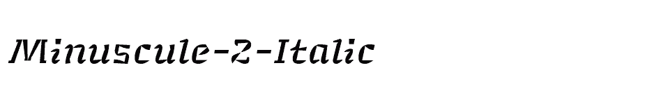 font Minuscule-2-Italic download