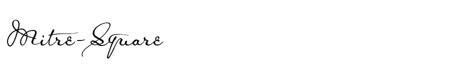 font Mitre-Square download