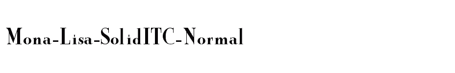 font Mona-Lisa-SolidITC-Normal download