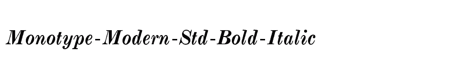 font Monotype-Modern-Std-Bold-Italic download