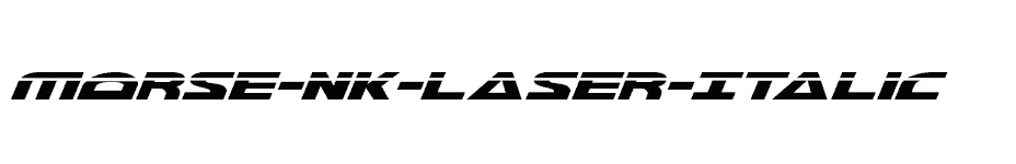 font Morse-NK-Laser-Italic download