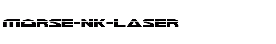 font Morse-NK-Laser download