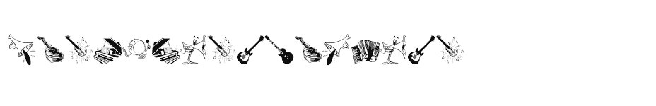 font Music-Instruments download