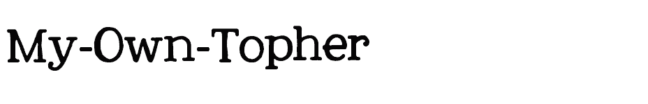 font My-Own-Topher download