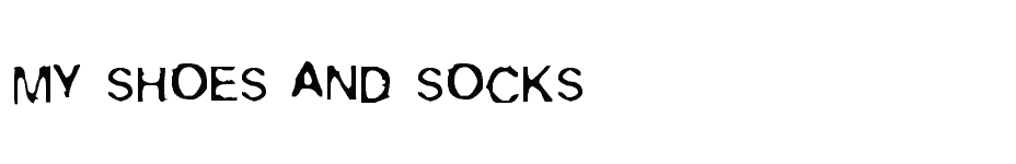 font My-Shoes-And-Socks download