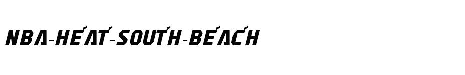 font NBA-Heat-South-Beach download