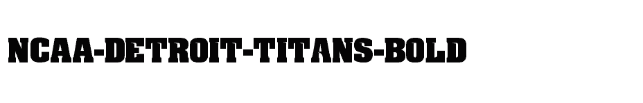 font NCAA-Detroit-Titans-Bold download