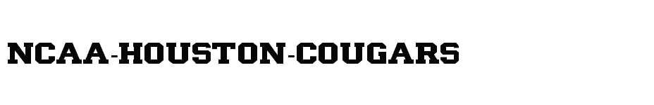 font NCAA-Houston-Cougars download