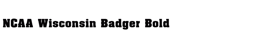 font NCAA-Wisconsin-Badger-Bold download