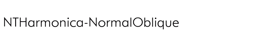 font NTHarmonica-NormalOblique download