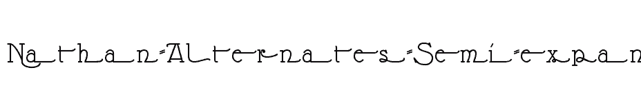 font Nathan-Alternates-Semi-expanded-Regular download