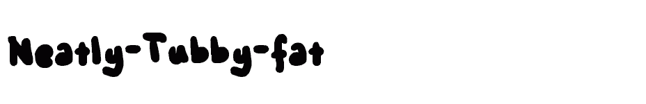 font Neatly-Tubby-fat download