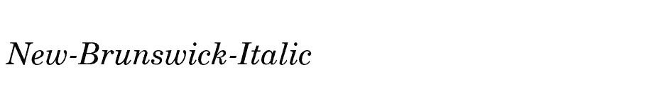 font New-Brunswick-Italic download