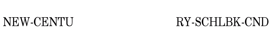font New-Century-Schlbk-Cnd-Normal download
