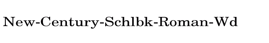 font New-Century-Schlbk-Roman-Wd download