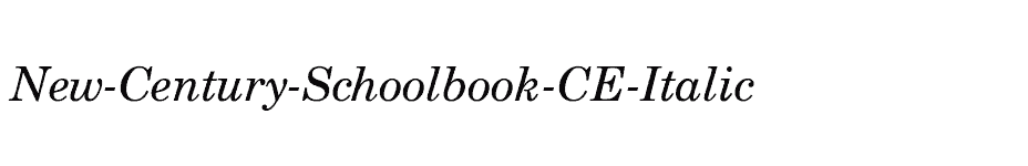 font New-Century-Schoolbook-CE-Italic download