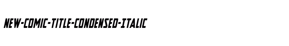 font New-Comic-Title-Condensed-Italic download