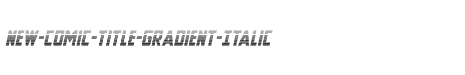 font New-Comic-Title-Gradient-Italic download