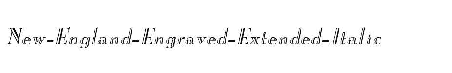 font New-England-Engraved-Extended-Italic download