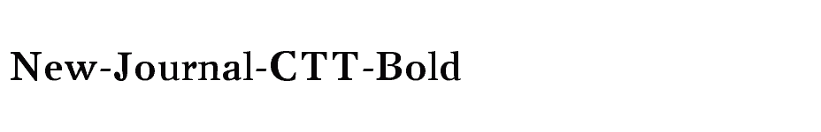 font New-Journal-CTT-Bold download