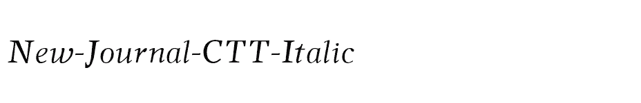 font New-Journal-CTT-Italic download