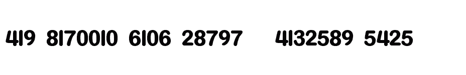 font New-Rounded-Font-Black---NUMBERS-ONLY download