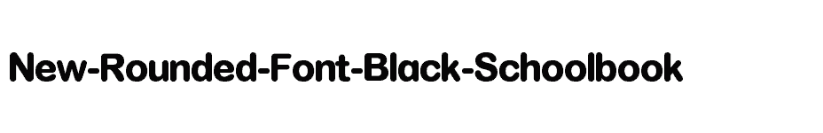 font New-Rounded-Font-Black-Schoolbook download