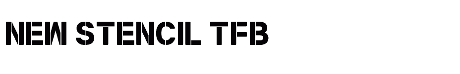 font New-Stencil-tfb download