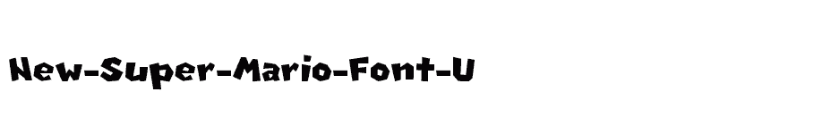 font New-Super-Mario-Font-U download