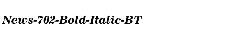 font News-702-Bold-Italic-BT download