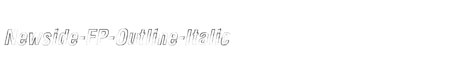 font Newside-FP-Outline-Italic download