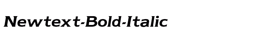font Newtext-Bold-Italic download