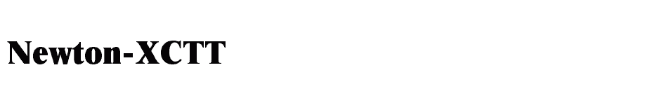 font Newton-XCTT download