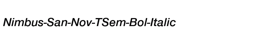 font Nimbus-San-Nov-TSem-Bol-Italic download