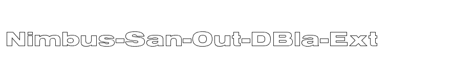 font Nimbus-San-Out-DBla-Ext download